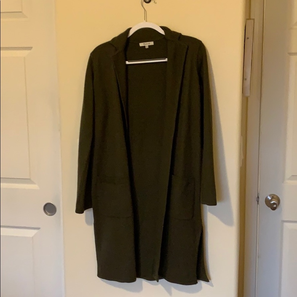 Madewell Camden sweater-coat in heather elm